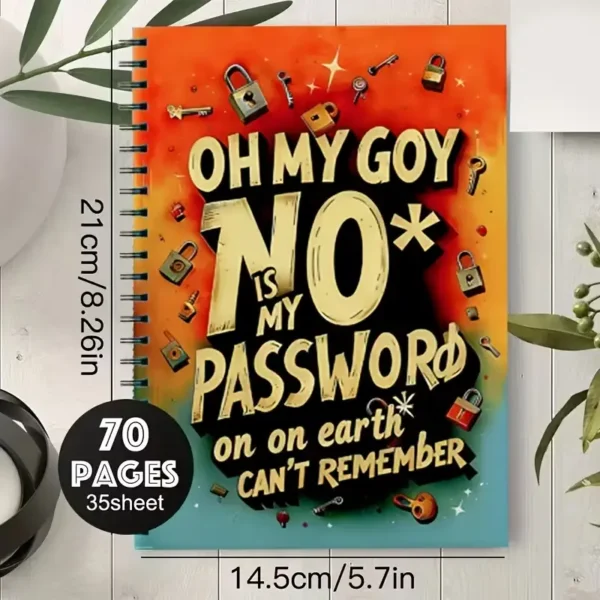 Hobby Spiral Password Notebook