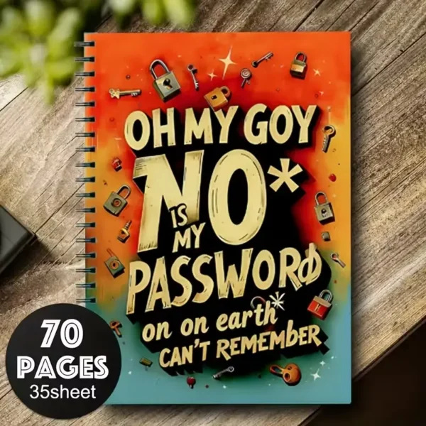 Hobby Spiral Password Notebook