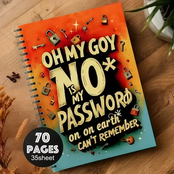 Hobby Spiral Password Notebook